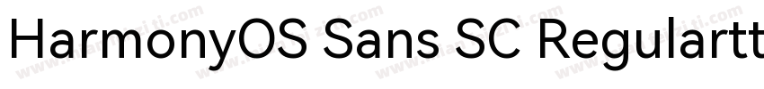 HarmonyOS Sans SC Regularttf字体转换